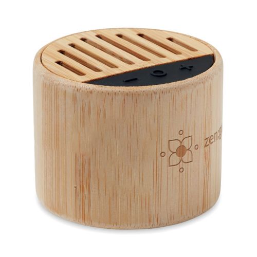 Haut-parleur sans fil en bambou - image 1